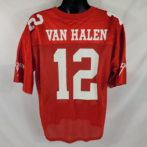 Van Halen #12 Tour Concert Football Jersey Augusta Sportswear Mens Size XL - Picture 2 of 3
